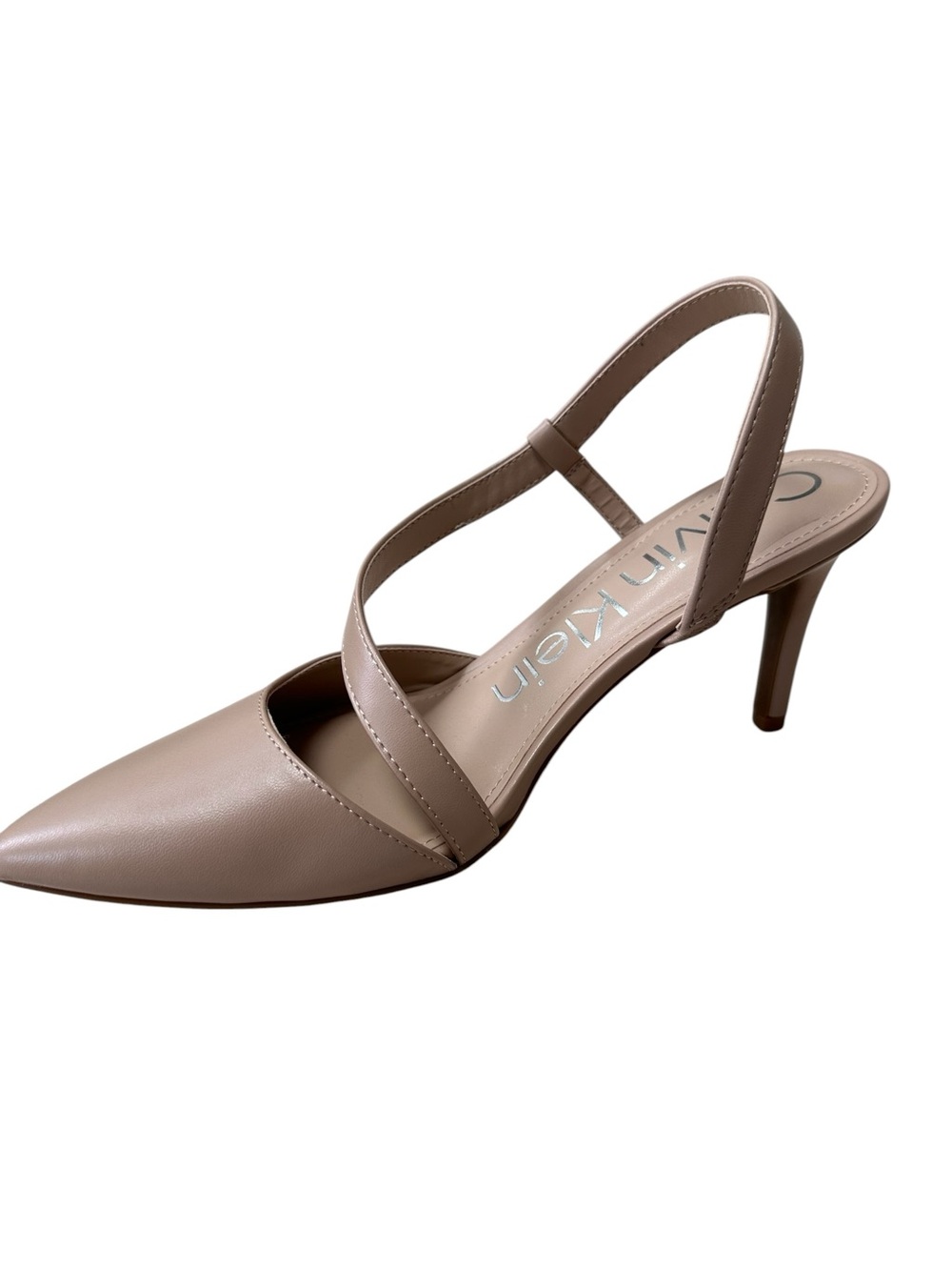 Calvin Klein Greer Slingback Pumps, Neutral Beige Tan Cream